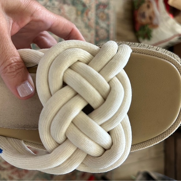 Rothy's Cream Sandals with Braided Design - Picture 6 of 7